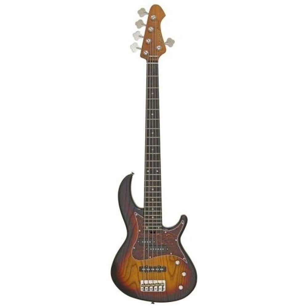 Contrabaixo Aria 313-mk2-5 Detroit 5 Cordas Open-pore Sunburst - 1