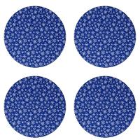 Kit 4 Sousplat Natalino Diametro 33cm Estrela - 1