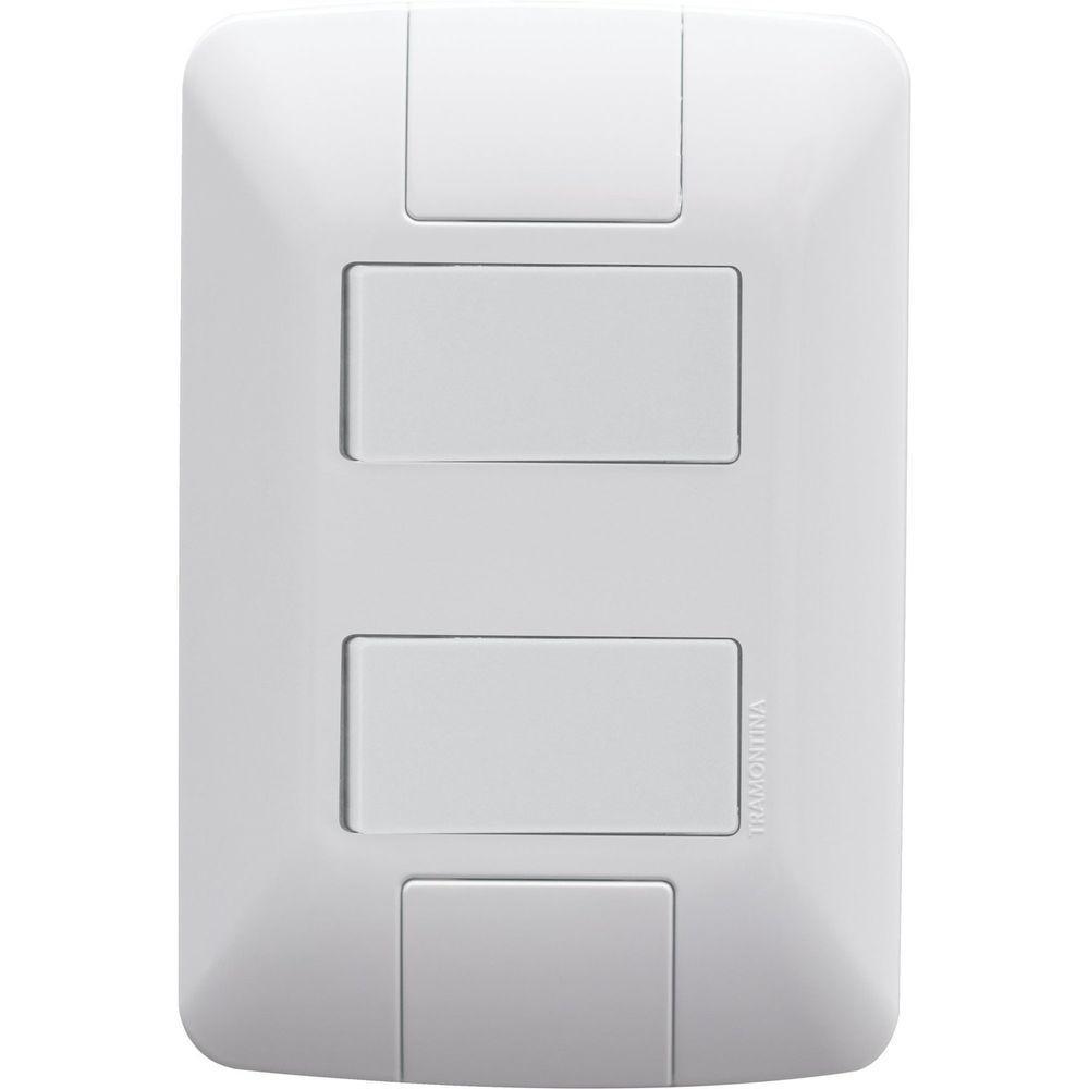 Conjunto 4x2 Com 1 Interruptor Simples 6 A 250 V E 1 Interruptor Paralelo 6 A 250 V Tramontina Aria Tramontina - 1