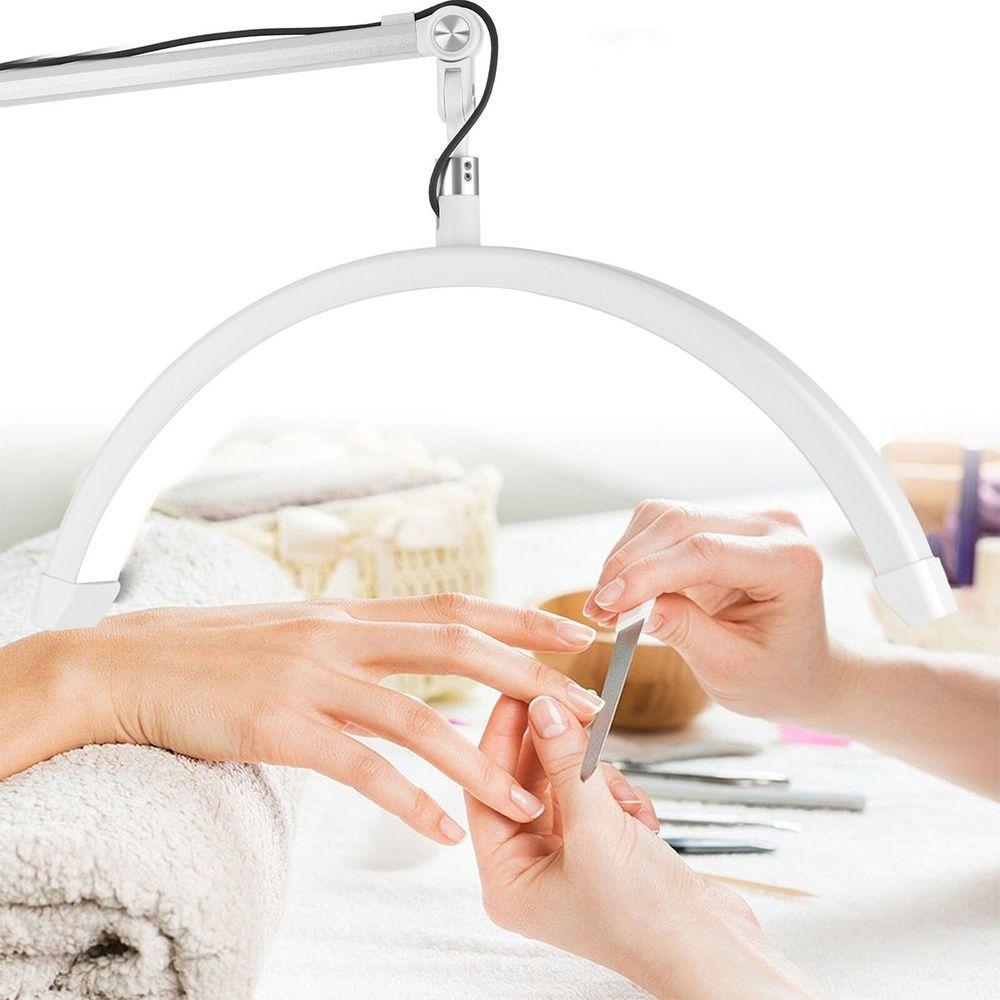 Luminaria Estetica Mesa Arco Meia Lua 3 Tons Ajustavel Suporte Celular Limpeza Pele Rosto Tatuagem - 3