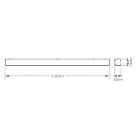 Luminária Sobrepor Taschibra Vetor Led Linear 35w Bivolt Preta 2700k Luz Quente - 3