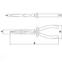 Alicate Meia Cana - Bico Longo Reto Isolado 1.000 V 8" Tramontina Pro Tramontina - 3