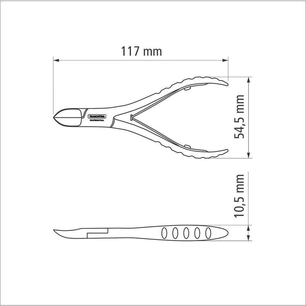 Alicate De Unha Tramontina Em Aço Inox Tramontina - 6