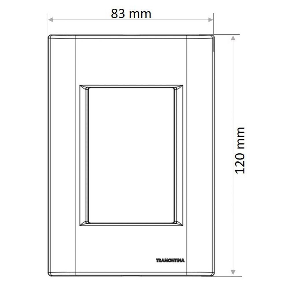 Conjunto 4x2 Com 3 Tomadas 2p+t 10 A 250 V Tramontina Giz Branco Tramontina - 2