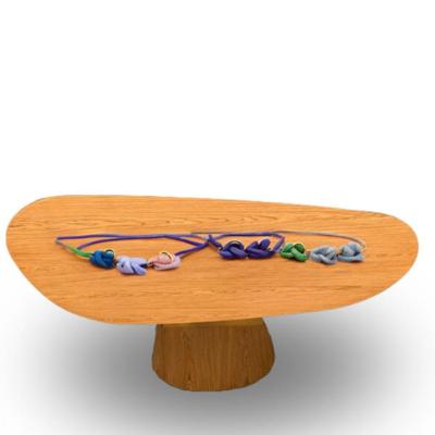 Mesa Oval Organica Em Freijo 198x122cm