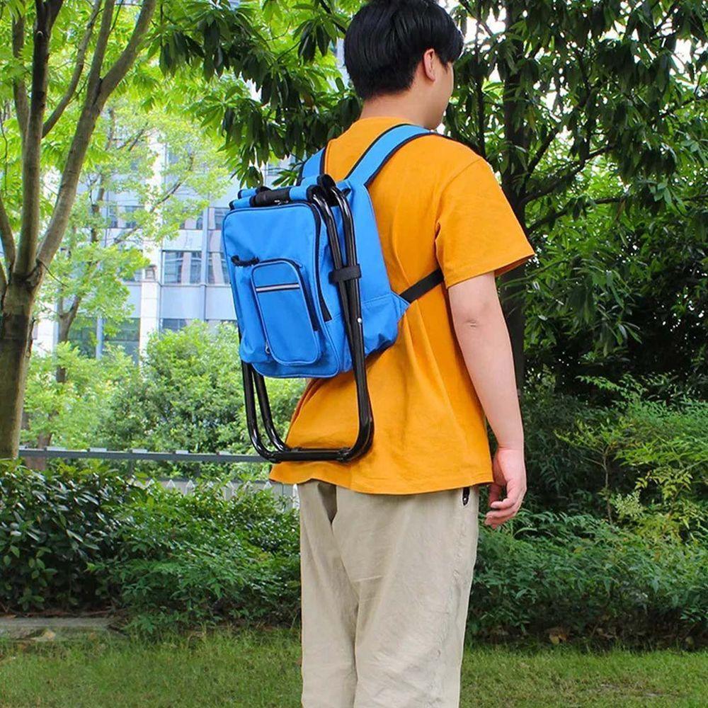 Cadeira Mochila Bolsa Semi Termica 2 Em 1 Banco Banqueta Portatil Pesca Praia Pescaria Camping - 4