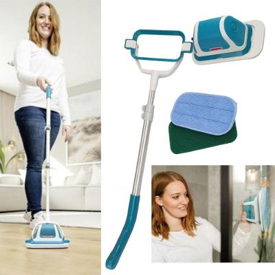 Escova Limpeza Eletrica 2 Em 1 Sem Fio Retratil Esfrega Limpa Poli Vidros Janelas Carro Ceramica Multiuso