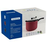 Pipoqueira Paris Antiaderente Starflon Max Vermelho Com Tampa De Vidro 22 Cm 4,8 L - 2