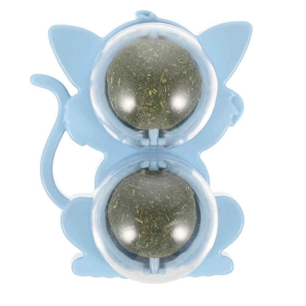 Brinquedo Erva De Gato Pet Natural Interativo Menta Bola Bolinha Catnip Animal De Estimaçao - 1
