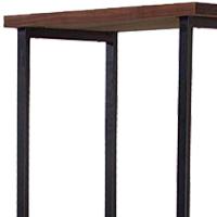 Estante Torre Aço Preto I13 Castanho Madeira Taeda Dmobiliario Castanho - 5