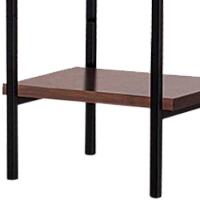 Estante Torre Aço Preto I13 Castanho Madeira Taeda Dmobiliario Castanho - 6