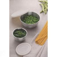 Pote Redondo Tramontina Freezinox Em Aço Inox Com Tampa Plástica 14 Cm 0,8 L Tramontina