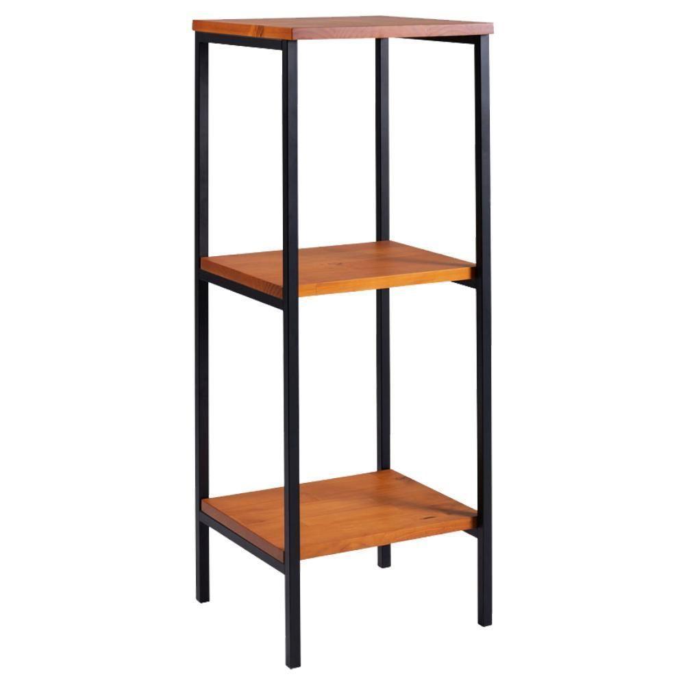 Estante Torre Aço Preto I13 Mell Madeira Taeda Dmobiliario Mell - 1