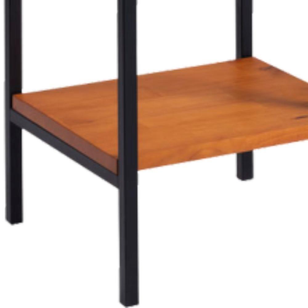 Estante Torre Aço Preto I13 Mell Madeira Taeda Dmobiliario Mell - 6