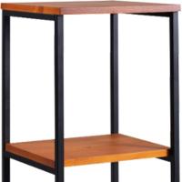 Estante Torre Aço Preto I13 Mell Madeira Taeda Dmobiliario Mell - 5