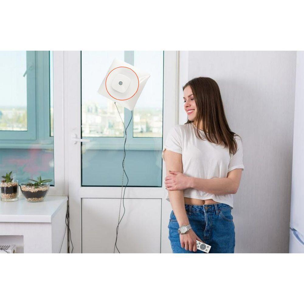 Robo Limpa Janela Vidro Espelho Vidraça Automatico Inteligente Controle Sensor Antiqueda Limpeza - 10