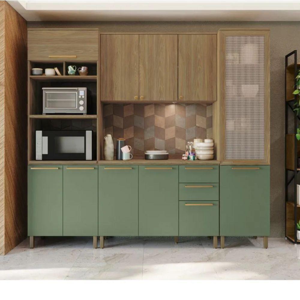 Balcão 80cm 2 Portas Botanic Kappesberg Nogueira Fosco-verde Oliva - 3