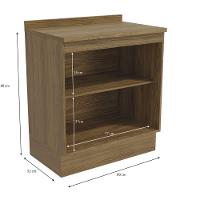 Balcão 80cm 2 Portas Botanic Kappesberg Nogueira Fosco-verde Oliva - 2