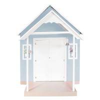 Casinha De Brinquedo Artes Mdf Com Telhado Branco-azul Bebê L12 - Gran Belo - 7