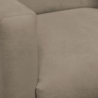 Kit 2 Poltronas E Puff Sala E Quarto Nina Suede Herrero Cor:cappuccino