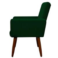 Kit 2 Poltronas E Puff Sala E Quarto Nina Suede Herrero Cor:verde - 5