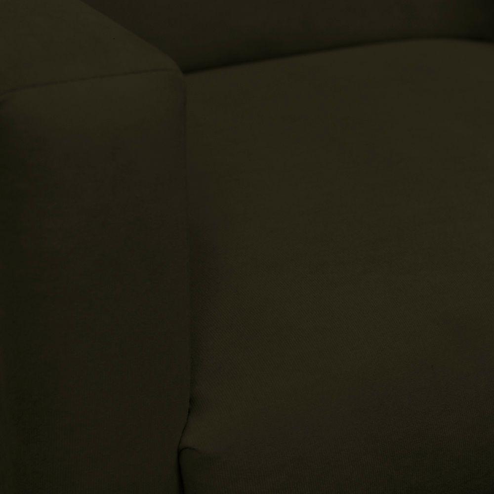 Kit 2 Poltronas E Puff Sala E Quarto Nina Suede Herrero Cor:marrom - 2