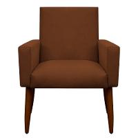 Kit 2 Poltronas E Puff Sala E Quarto Nina Suede Herrero Cor:cobre - 3