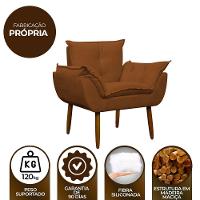 Kit 2 Poltronas Decorativa Sala E Quarto Opala Suede Herrero Cor:cobre - 3