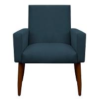 Kit 4 Poltronas Decorativa Sala E Quarto Nina Suede Herrero Cor:azul Marinho - 5