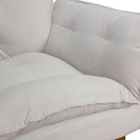 Kit 2 Poltronas Decorativa Sala E Quarto Opala Suede Herrero Cor:bege - 3