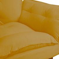 Kit 2 Poltronas Decorativa Sala E Quarto Opala Suede Herrero Cor:amarelo