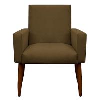 Kit 2 Poltronas Decorativa Sala E Quarto Nina Suede Herrero Cor:marrom Claro - 6