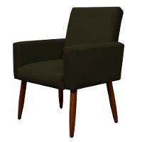 Kit 2 Poltronas Decorativa Sala E Quarto Nina Suede Herrero Cor:marrom