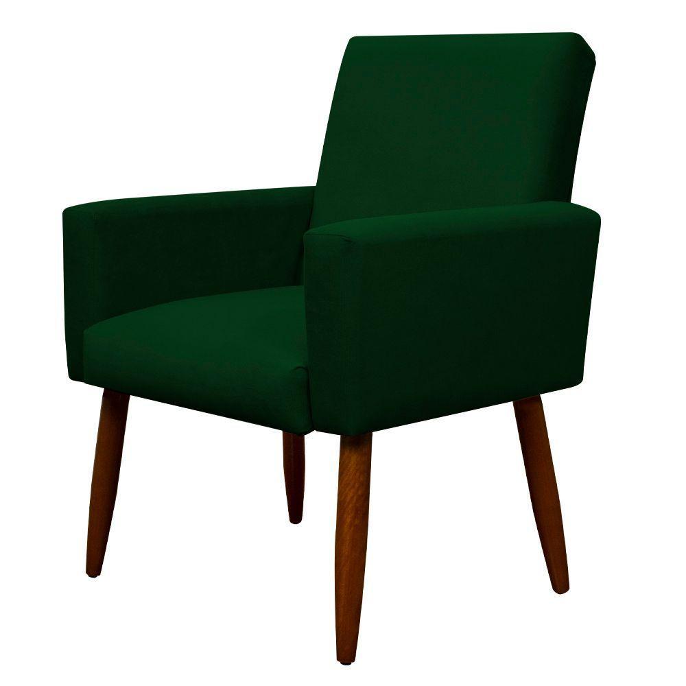 Kit 2 Poltronas Decorativa Sala E Quarto Nina Suede Herrero Cor:verde - 3