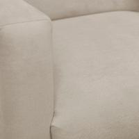 Kit 2 Poltronas E Puff Sala E Quarto Nina Suede Herrero Cor:bege