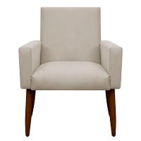 Kit 2 Poltronas E Puff Sala E Quarto Nina Suede Herrero Cor:bege - 6