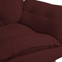 Poltrona Decorativa Para Sala E Quarto Opala Suede Herrero Cor:marsala - 5