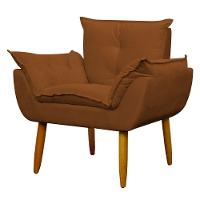 Poltrona Decorativa Para Sala E Quarto Opala Suede Herrero Cor:cobre - 5