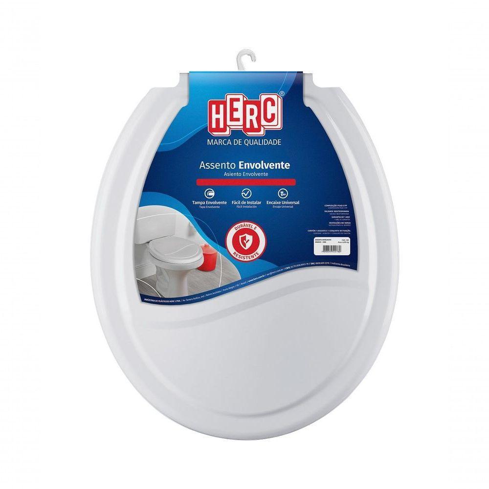 Assento Sanitario Oval Envolvente Ideale Cinza Claro - Herc - 1