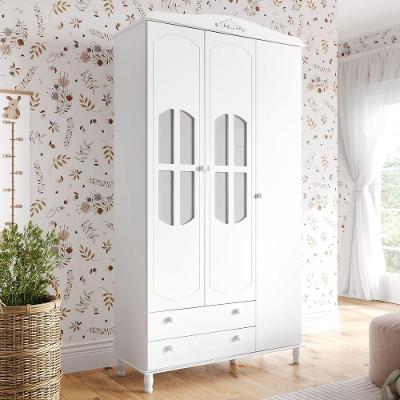 Guarda Roupa Infantil Encanto 3 Portas Branco