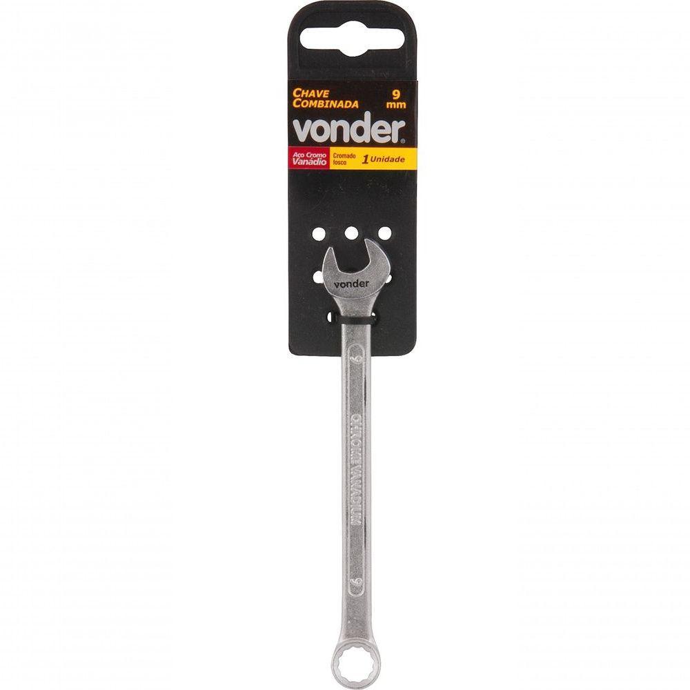 Chave Combinada 9mm Cromo Vanadio Reta - Vonder - 2