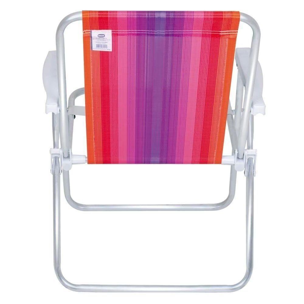 Cadeira De Praia Alta Aluminio Cores Sortidas - Mor - 3