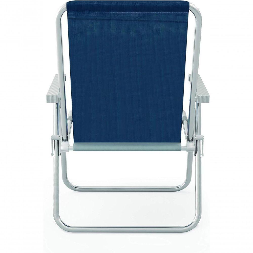 Cadeira Alta Conforto Aluminio Sannet Azul Marinho - Mor - 3