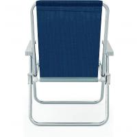 Cadeira Alta Conforto Aluminio Sannet Azul Marinho - Mor - 3