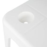 Mesa Plastica De Apoio Com Porta Copos Branca - Mor - 2