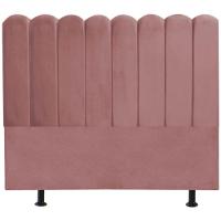 Cabeceira Nuvem Cama Box Queen 160 Cm Alanis Suede Rosê - 1