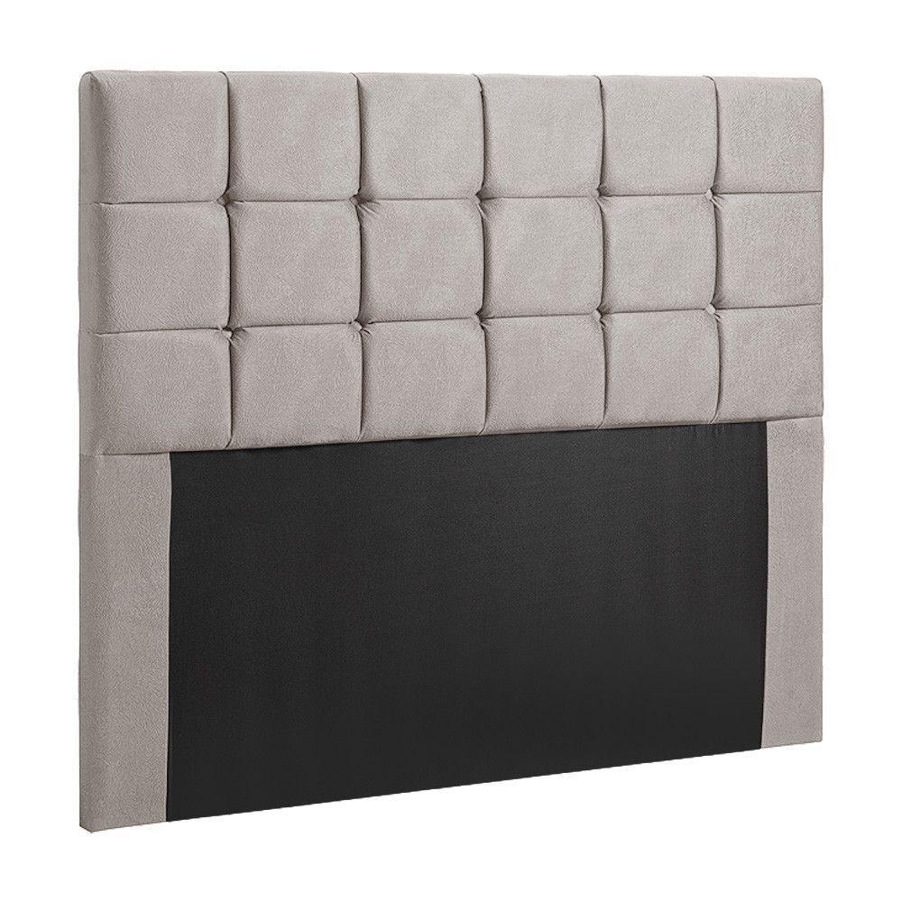Cabeceira Cama Box Queen 1,60 Estofada Julia Veludo Bege Marfim Speciale Home Bege Marfim - 1