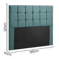 Cabeceira Julia 195cm De Largura King Size Veludo Speciale Home Ciano - 5