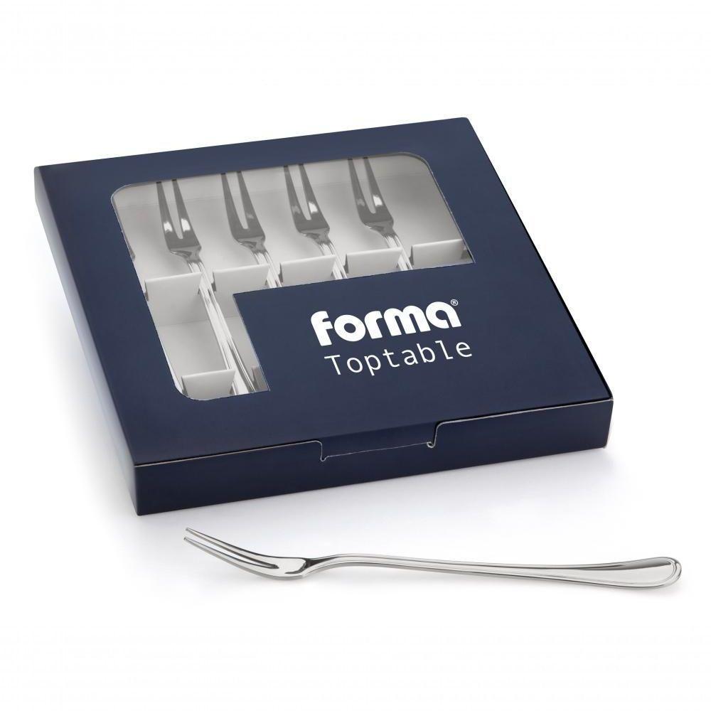 Kit Com 6 Garfos Para Petisco Midas Toptable Churrasco Frios Caixa Para Presente Mesa Servir - 1