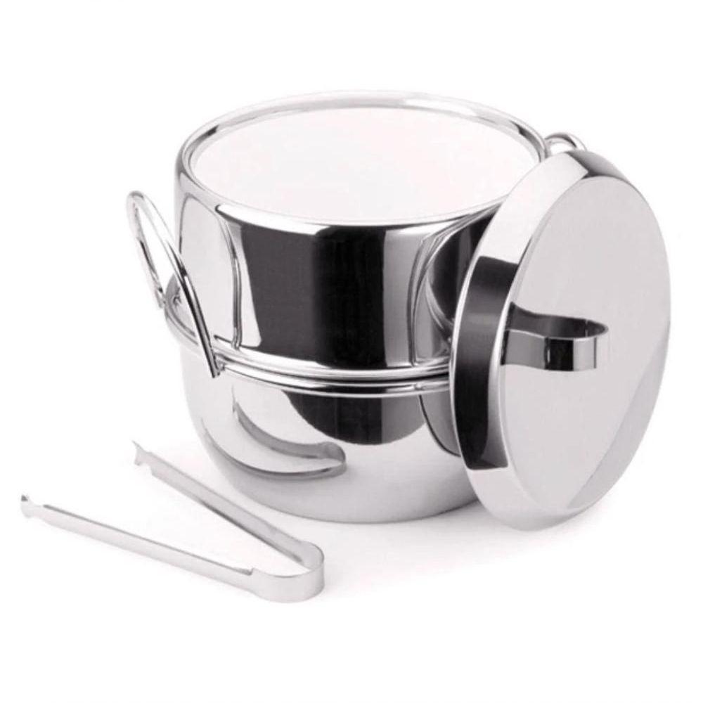 Balde De Gelo Térmico Inox Com Pinça Tampa 1l Drinks Bar - 7